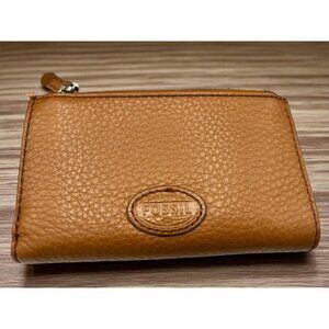 Vintage Fossil Brown Pebble Leather Women's Wallet
